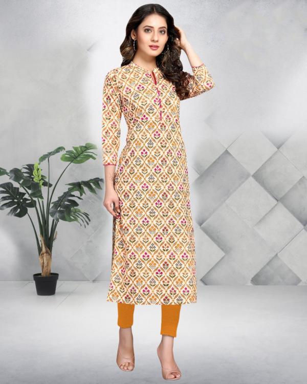 Trendy Printed 101 Casual Wear Jaipuri Printed Kurti Collection